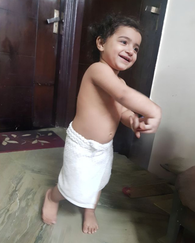 Child Enjoying his Bath